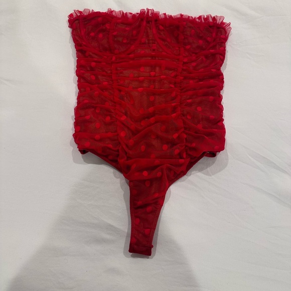Majorelle Wyn Bodysuit in Red - Picture 5 of 6